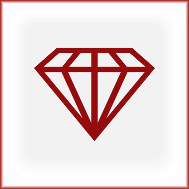 satır elmas vektör simgesi