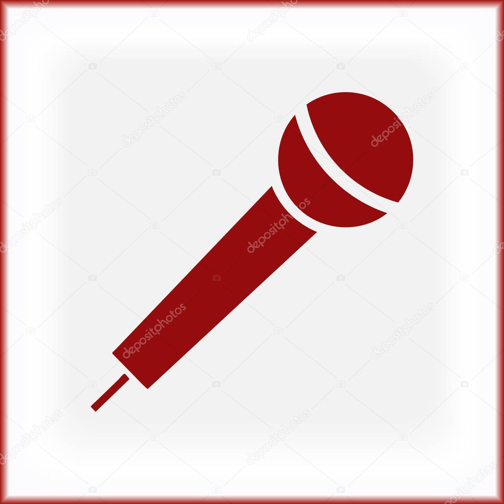  Microphone icon vector, Voice recorder, Interview, karaoke