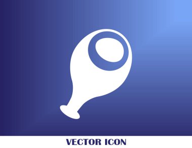 Arka plan üzerinde izole et simgesi. Modern düz piktogram, işletme, pazarlama, Internet kavramı.