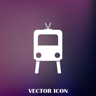 Buharlı lokomotif. Eski demiryolu web simgesi