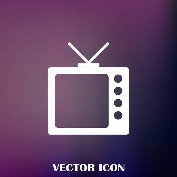 Icon Trendy Flat Style Television Symbol Your Web Site Design — Stock Vector