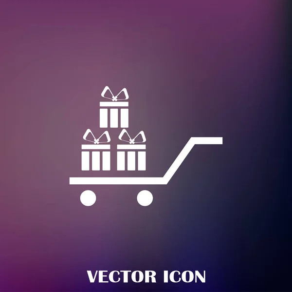 Ícone Web Vetor Presente — Vetor de Stock