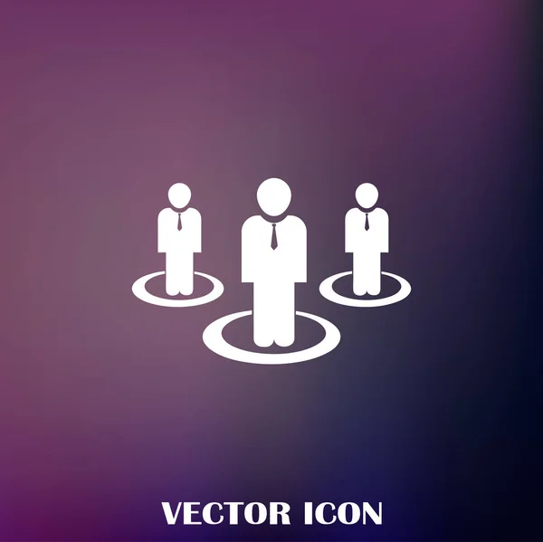 People Web Vector Icon — Stock Vector