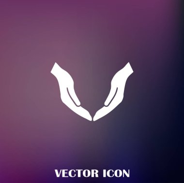 eller simge vektör, düz tasarım en iyi vektör simgesi