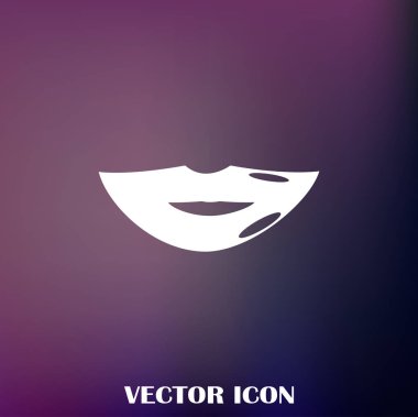 Dudak simgesi web tasarım