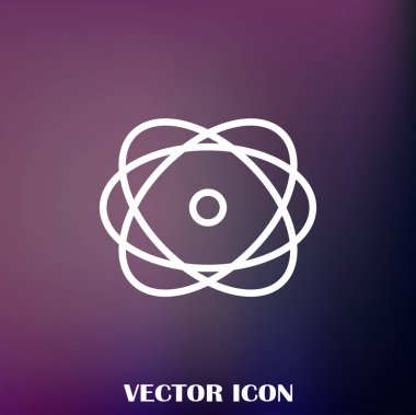 Atom vektör web simgesi