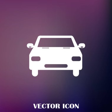 Araba simge vektör. Vektör çizim.