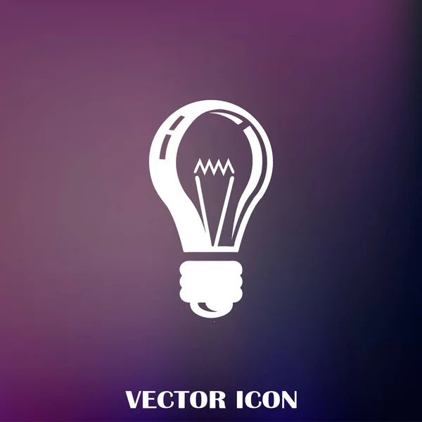 Lamp Icon Web Vector — Stock Vector