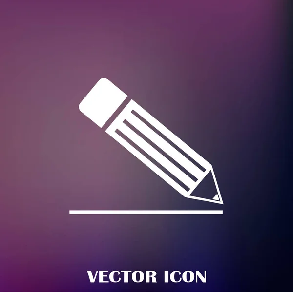 Icono Lápiz Ilustración Vectorial — Vector de stock