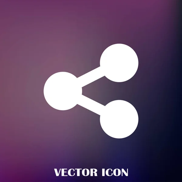 Atom Vector Web Icon — Stock Vector