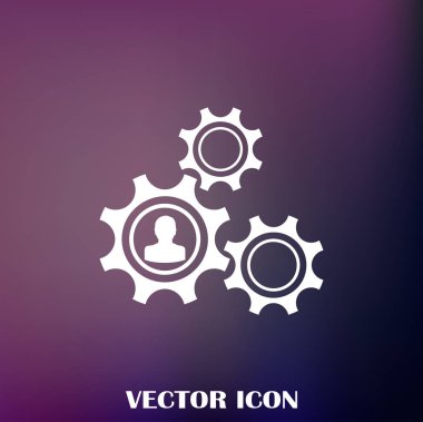 antika arka plan vektör sanat ile dişli simgesini