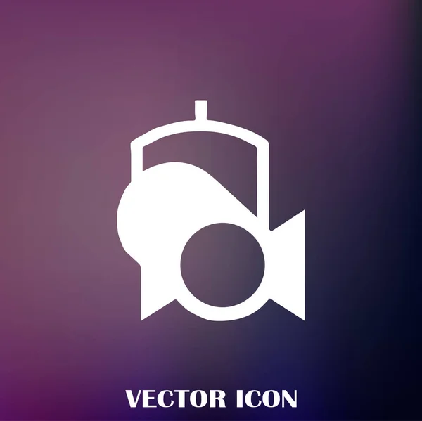 Ikon Web Vektor Spotlight - Stok Vektor