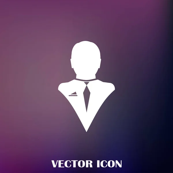 Icône Web Vectoriel Homme Affaires — Image vectorielle