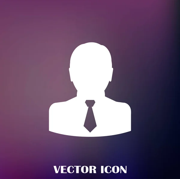 Hombre Negocios Vector Icono Web — Vector de stock