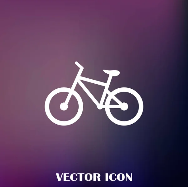 Icône Vélo Illustration Vectorielle Dessin Plat — Image vectorielle