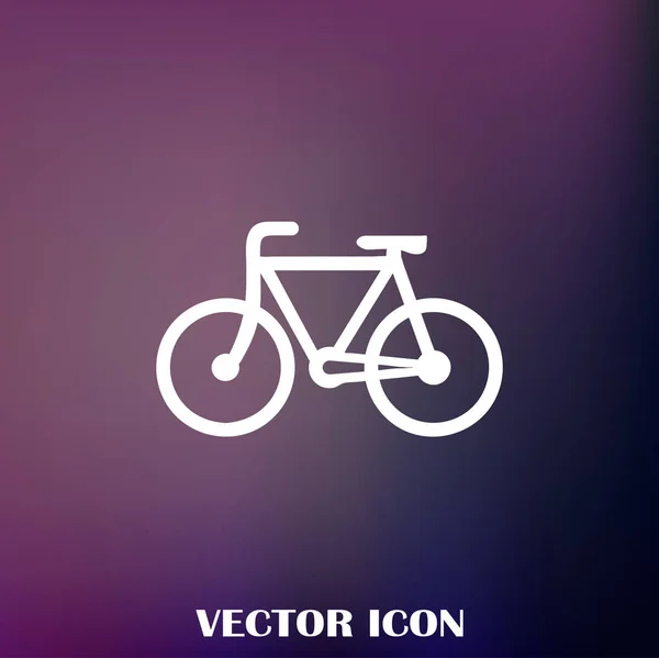 Icône Vélo Illustration Vectorielle Dessin Plat — Image vectorielle