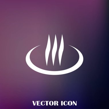 Buhar vektör simge tasarlamak duman