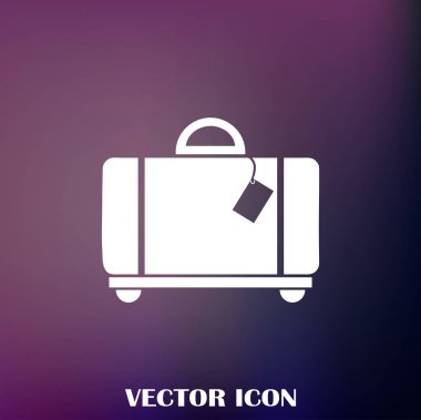 Bagaj vektör web simgesi.