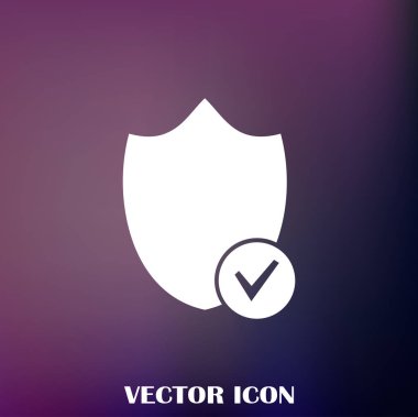 Kalkan vektör web simgesi