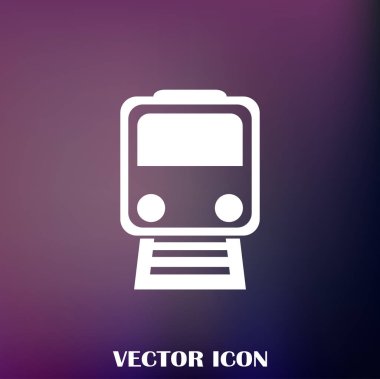 Buharlı lokomotif. Eski demiryolu web simgesi