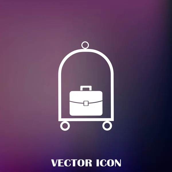 Web Ikone Für Gepäckträger — Stockvektor