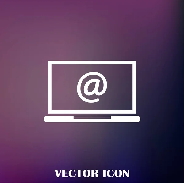 Mail Laptop Symbol — Stockvektor