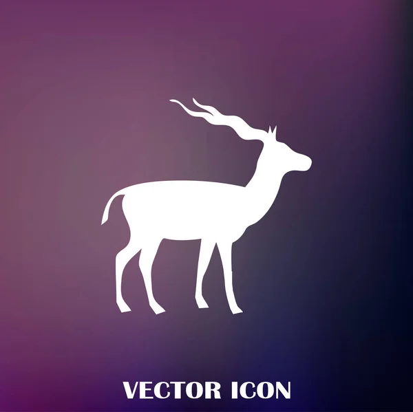 Sziluettjét Vektor Gazella — Stock Vector