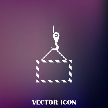 ekibimizi vinç kanca, kaldırma çalışmaları, tesisat işleri, Bina, tamamen düzenlenebilir vektör görüntü