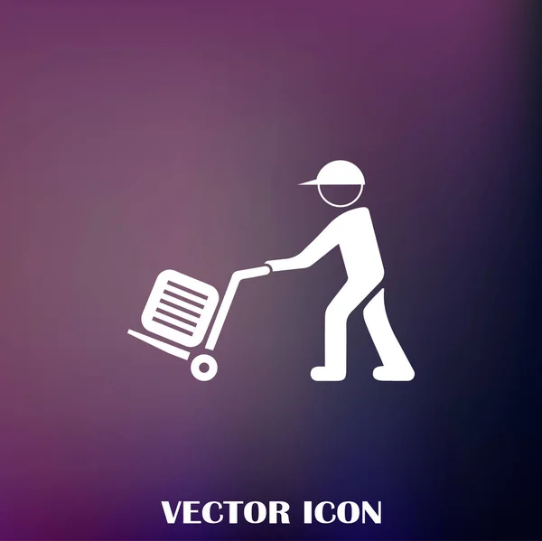 Ilustração Homem Com Bagagem — Vetor de Stock