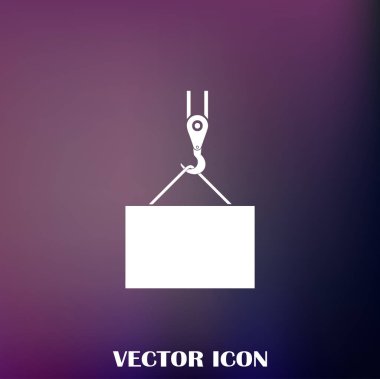 ekibimizi vinç kanca, kaldırma çalışmaları, tesisat işleri, Bina, tamamen düzenlenebilir vektör görüntü