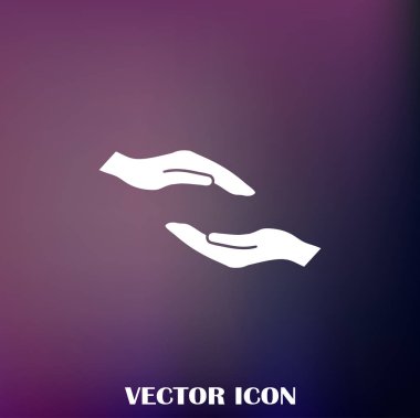 eller simge vektör, düz tasarım en iyi vektör simgesi