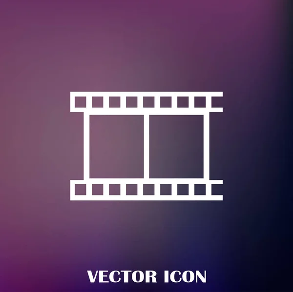 Icono Vídeo Ilustración Vectorial — Vector de stock