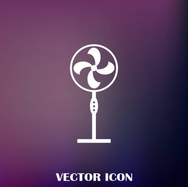 Havalandırma simgesi. Hava havalandırma veya fan simge. Vektör çizim
