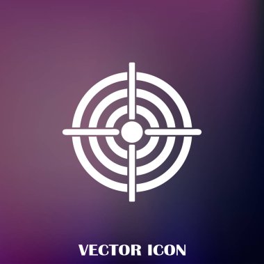 Hedef simgesi, web tasarımı için vektör çizim