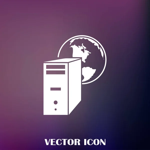 Ícone Computador Ícone — Vetor de Stock