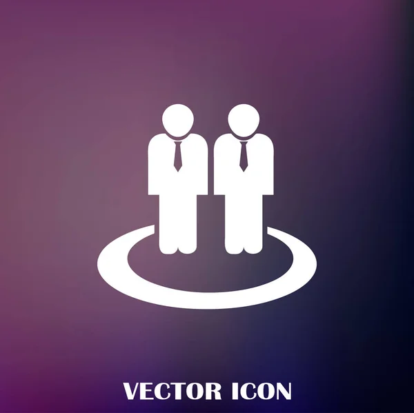 Personas Icono Vector Web — Vector de stock