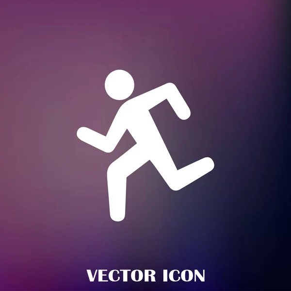 Iconos Deportivos Verano Hombre Corriendo — Vector de stock