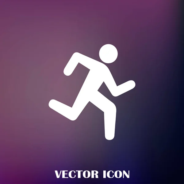 Summer Sports Icons Running Man — Stock Vector