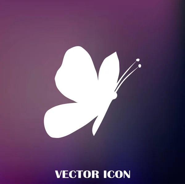 Butterfly Vector Web Icon — Stock Vector