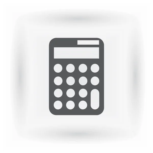 Calculator Icon Vector Illustration Flat Design Style — Stock Vector