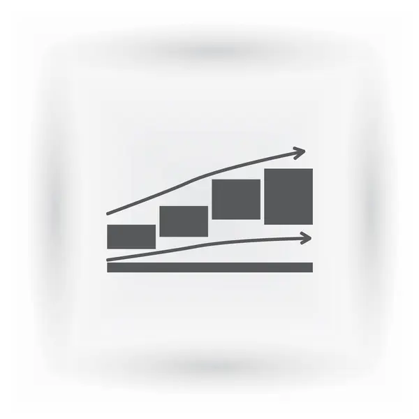 Graphik Symbol Trendigen Flachen Stil Diagrammleiste Symbol Für Ihre Website — Stockvektor