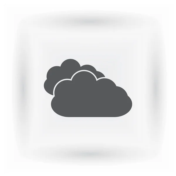 Icono Web Nube Lluvia — Vector de stock