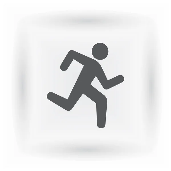 Iconos Deportivos Verano Hombre Corriendo — Archivo Imágenes Vectoriales