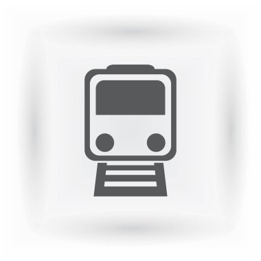 Buharlı lokomotif. Eski demiryolu web simgesi