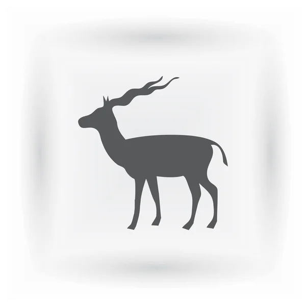 Silhouette Vectorielle Gazelle — Image vectorielle