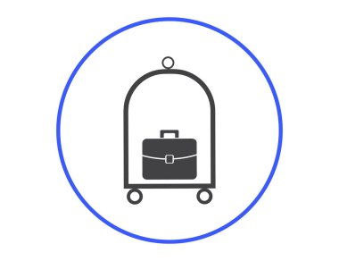 Bagaj vektör web simgesi.