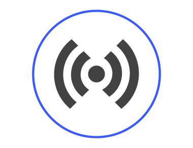 WiFi simge vektör, kablosuz Internet işareti, düz stil grafik ve web tasarımı için