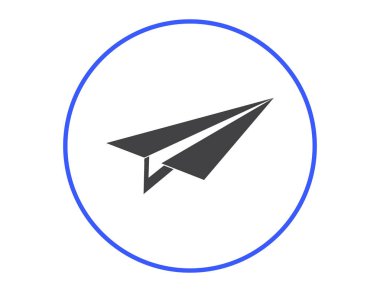 Uçak simge vektör, katı logo illüstrasyon, sembol