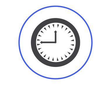 Saat, saat vektör simgesi