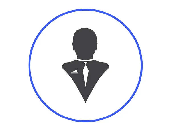 Businessman Vector Web Icon — Stock Vector